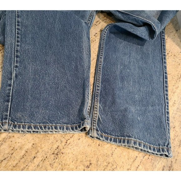 Levi’s 505 Vtg Jeans 35x34 Regular Fit Straight Leg Distressed High Rise Canada - Picture 7 of 12